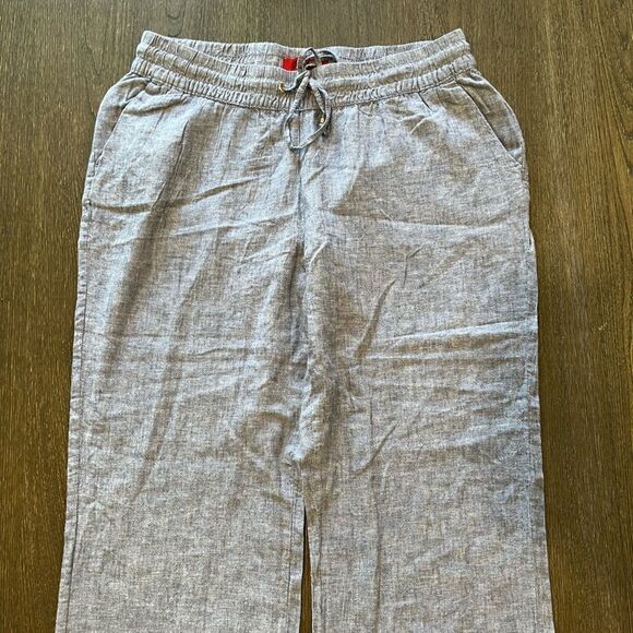 NWOT Guess Blue Cotton Lightweight Pants Drawstring Waist Size M - Picture 3 of 11